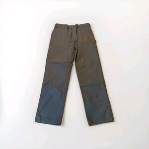 Carhartt Canvas Work Dungaree Pants Mens 36x36 Gray Loose Original Fit